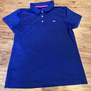 vineyard vines royal blue athletic polo shirt size medium like new condition
